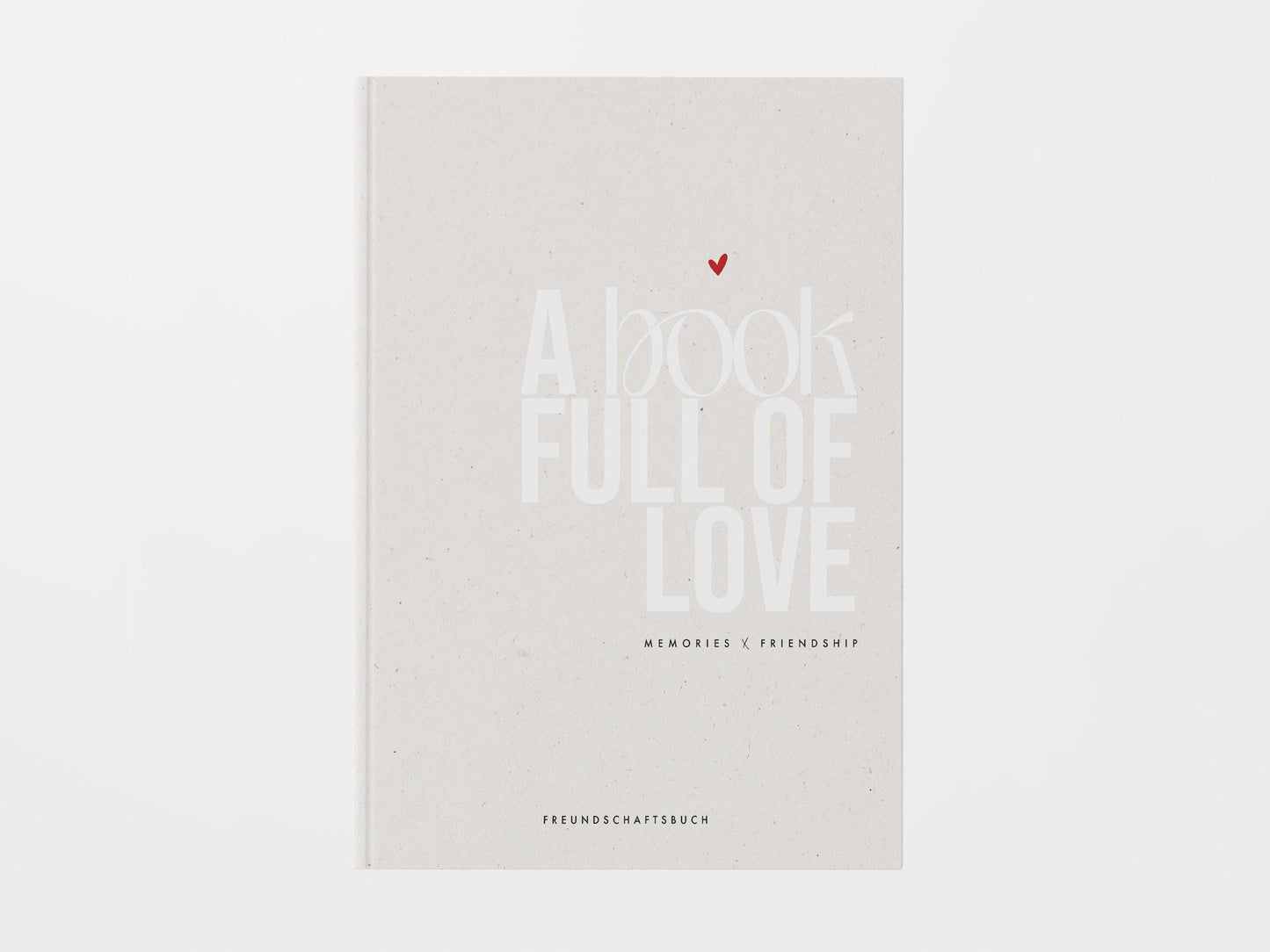 Freundebuch, DIN A5, beige | Freundebuch Erwachsene modern | Erinnerungsbuch Freunde | Gästebuch Freunde | Geschenk beste Freundin