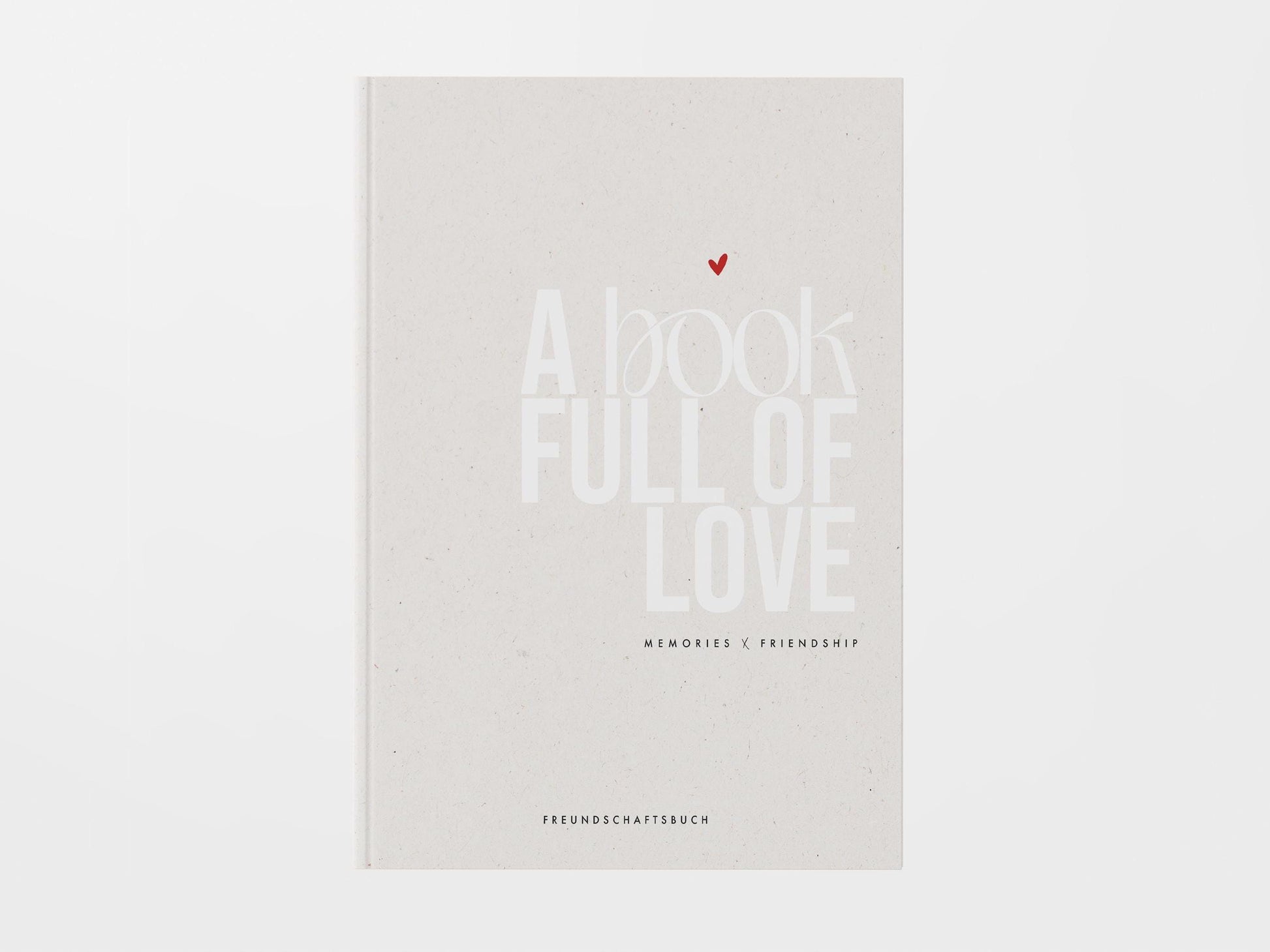Freundebuch, DIN A5, beige | Freundebuch Erwachsene modern | Erinnerungsbuch Freunde | Gästebuch Freunde | Geschenk beste Freundin