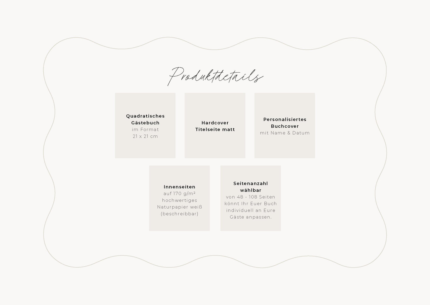 Personalisiertes Hochzeitsgästebuch | Always & forever, beige/rot, personalisiert | Gästebuch Hochzeit personalisierbar | Erinnerungsbuch