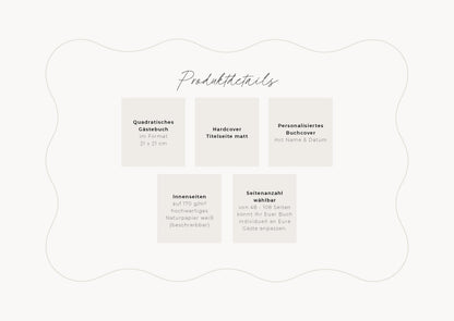 Personalisiertes Hochzeitsgästebuch | Always & forever, beige/rot, personalisiert | Gästebuch Hochzeit personalisierbar | Erinnerungsbuch