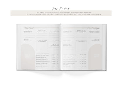 Gästebuch | Always & forever, pink/orange, personalisiert | Ausfüllbuch, Erinnerungsbuch | Gästebuch Hochzeit personalisierbar