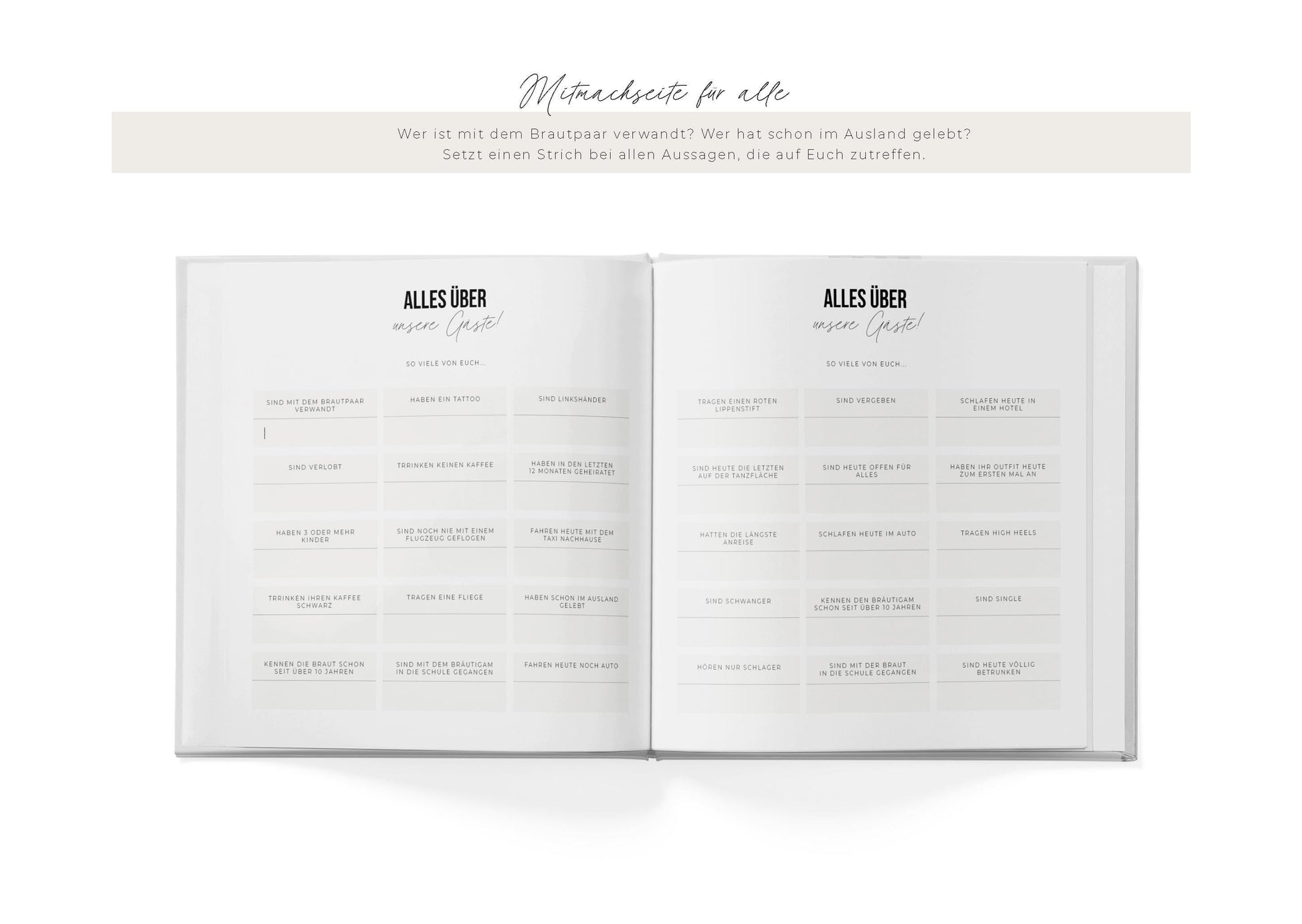 Gästebuch | Always & forever, pink/orange, personalisiert | Ausfüllbuch, Erinnerungsbuch | Gästebuch Hochzeit personalisierbar