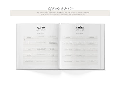 Personalisiertes Hochzeitsgästebuch | Always & forever, pink/rot, personalisiert | Ausfüllbuch, Erinnerungsbuch