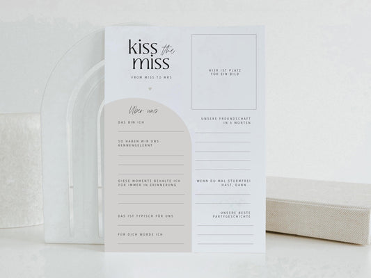 JGA Ausfüllkarten Set, DIN A5 | Junggesellinnenabschied Spiele | Tippkarten Braut | Bridal Shower Spiele | JGA Geschenk Idee