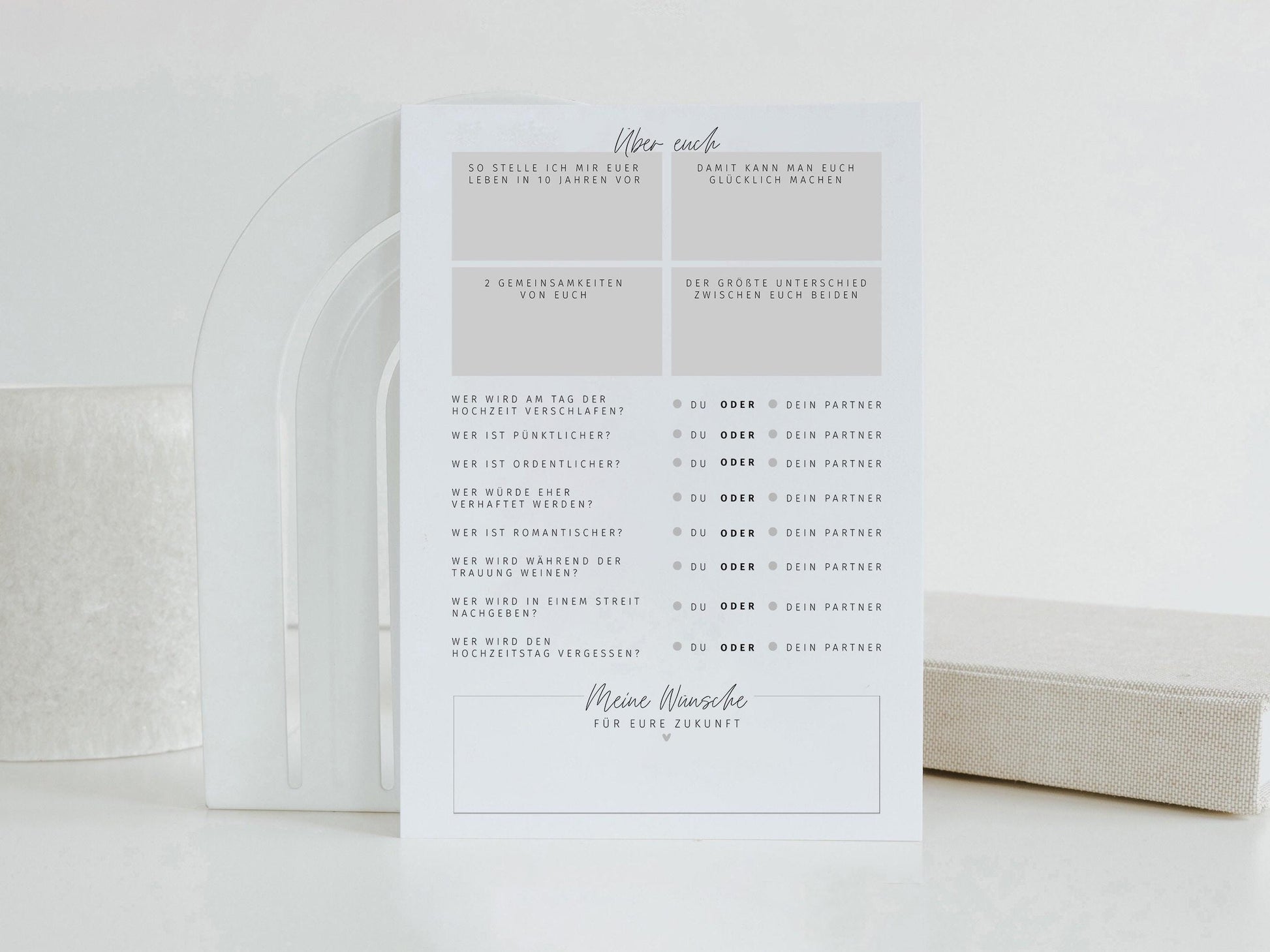 JGA Ausfüllkarten Set, DIN A5 | Junggesellinnenabschied Spiele | Tippkarten Braut | Bridal Shower Spiele | JGA Geschenk Idee