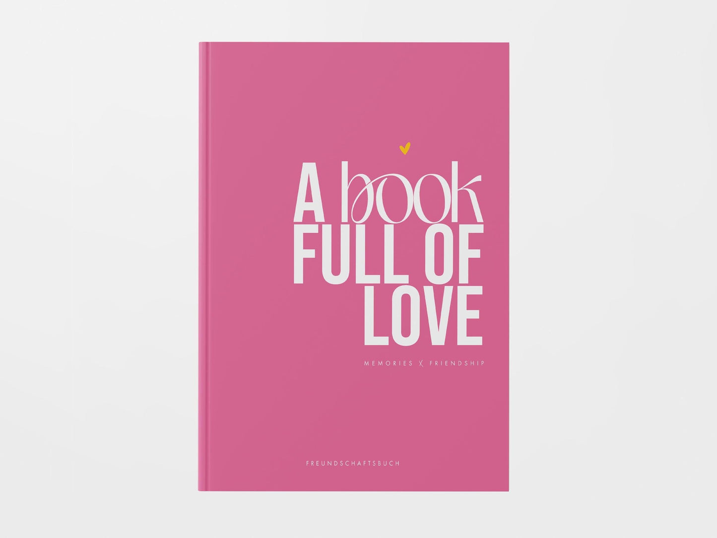 Freundebuch, DIN A5, Pink | Freundebuch Erwachsene modern | Erinnerungsbuch Freunde | Gästebuch Freunde | Geschenk beste Freundin