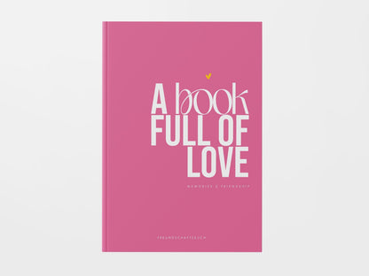 Freundebuch, DIN A5, Pink | Freundebuch Erwachsene modern | Erinnerungsbuch Freunde | Gästebuch Freunde | Geschenk beste Freundin