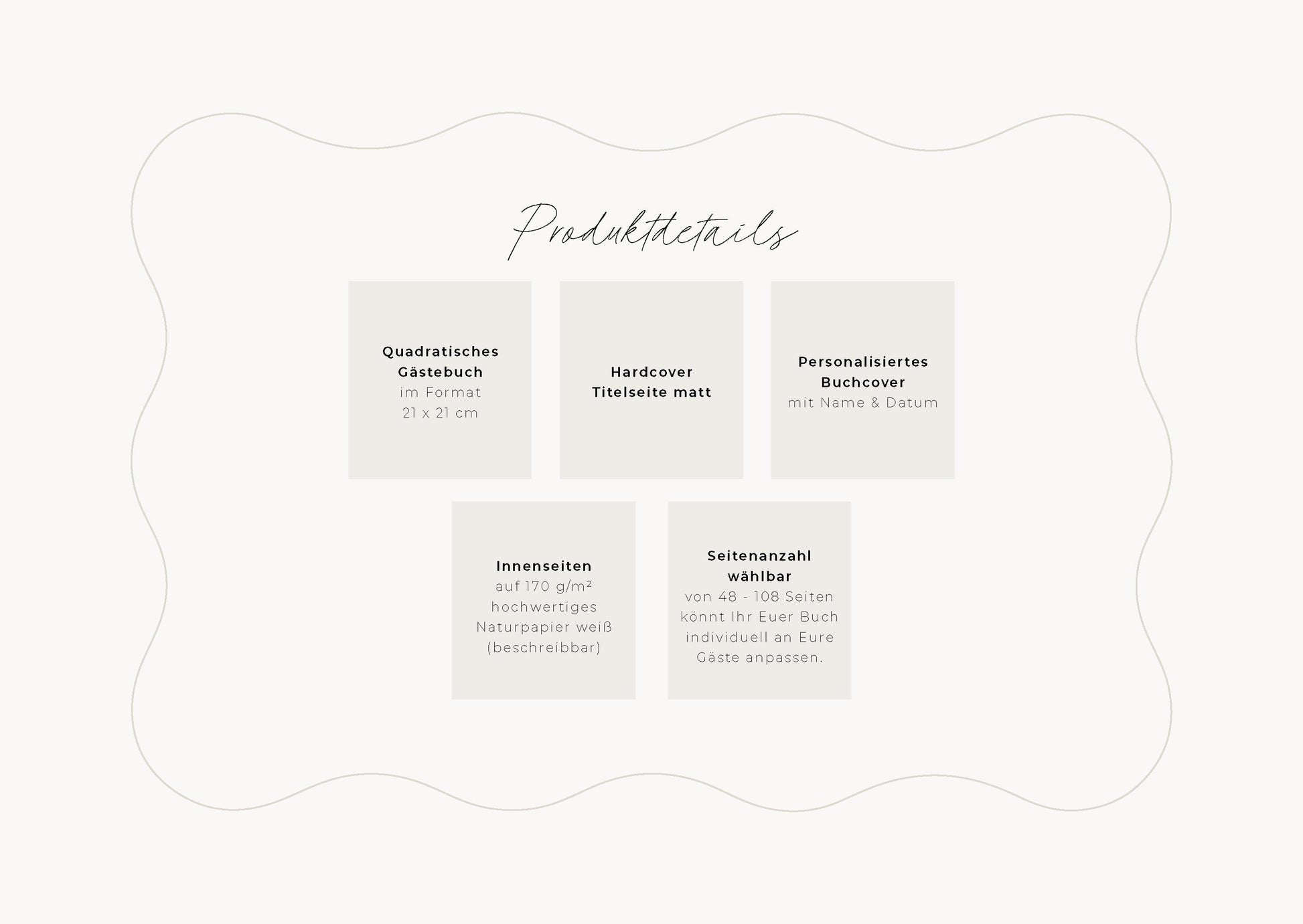 Gästebuch Hochzeit | Always & forever, beige, personalisiert | Ausfüllbuch, Erinnerungsbuch