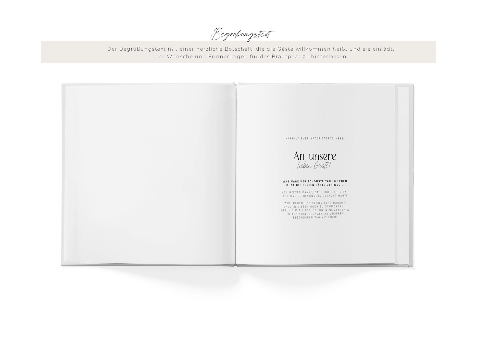 Gästebuch | Just love, beige, personalisiert | Ausfüllbuch, Erinnerungsbuch