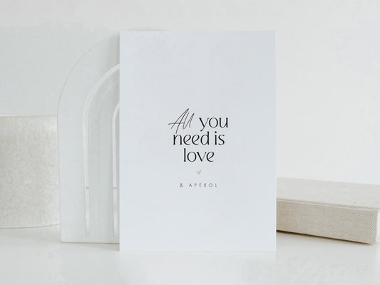 Postkarte | Love and Aperol