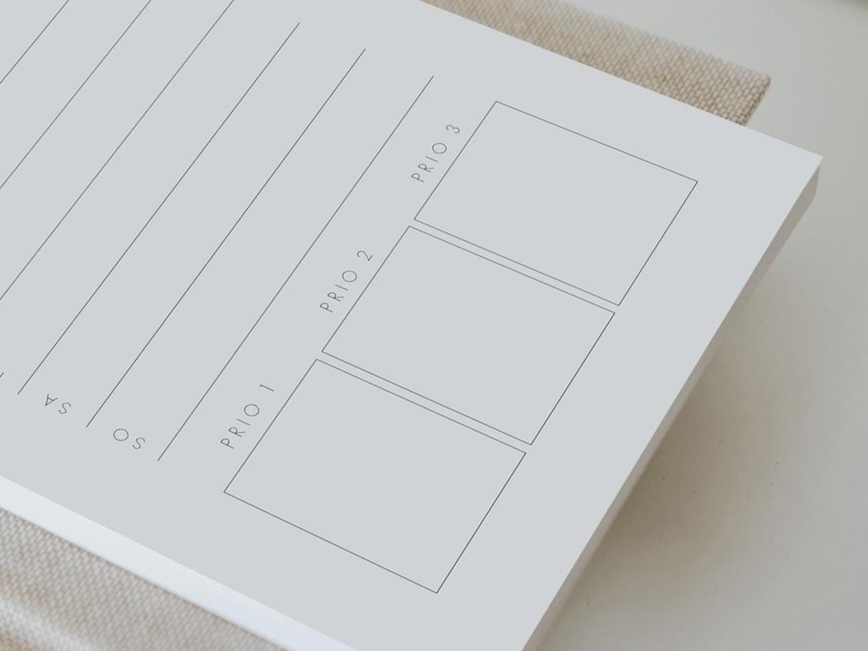 Notizblock | Wochenplan, DIN Lang