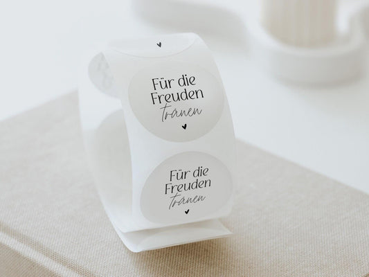 Sticker-Set | Freudentränen | Hochzeit Deko | DIY Taschentücher Hochzeit | Hochzeitsaccessoires Gäste | Wedding Tissue Stickers