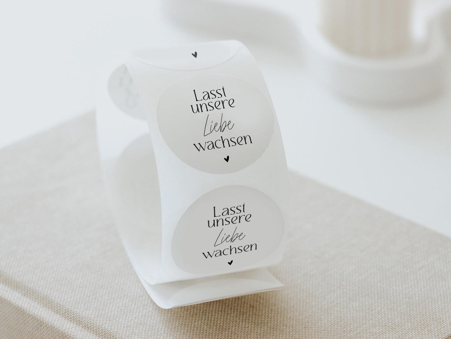 Sticker-Set | Lasst unsere Liebe wachsen | Hochzeit Deko | DIY Geschenkverpackung Hochzeit | Hochzeitsaccessoires Gäste