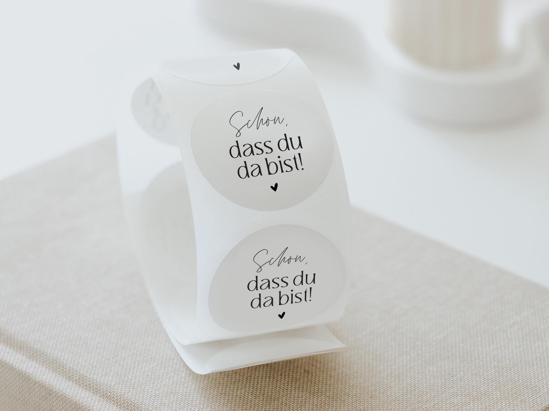 Sticker-Set | Schön, dass du da bist
