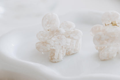 Haarklammer | Flower Cream, mini | Haarschmuck Kinder