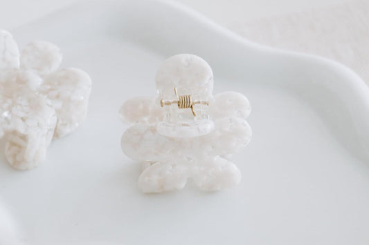 Haarklammer | Flower Cream, mini | Haarschmuck Kinder